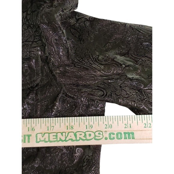 Erin London Dark Green Embosed Jacket - M - Picture 8 of 14